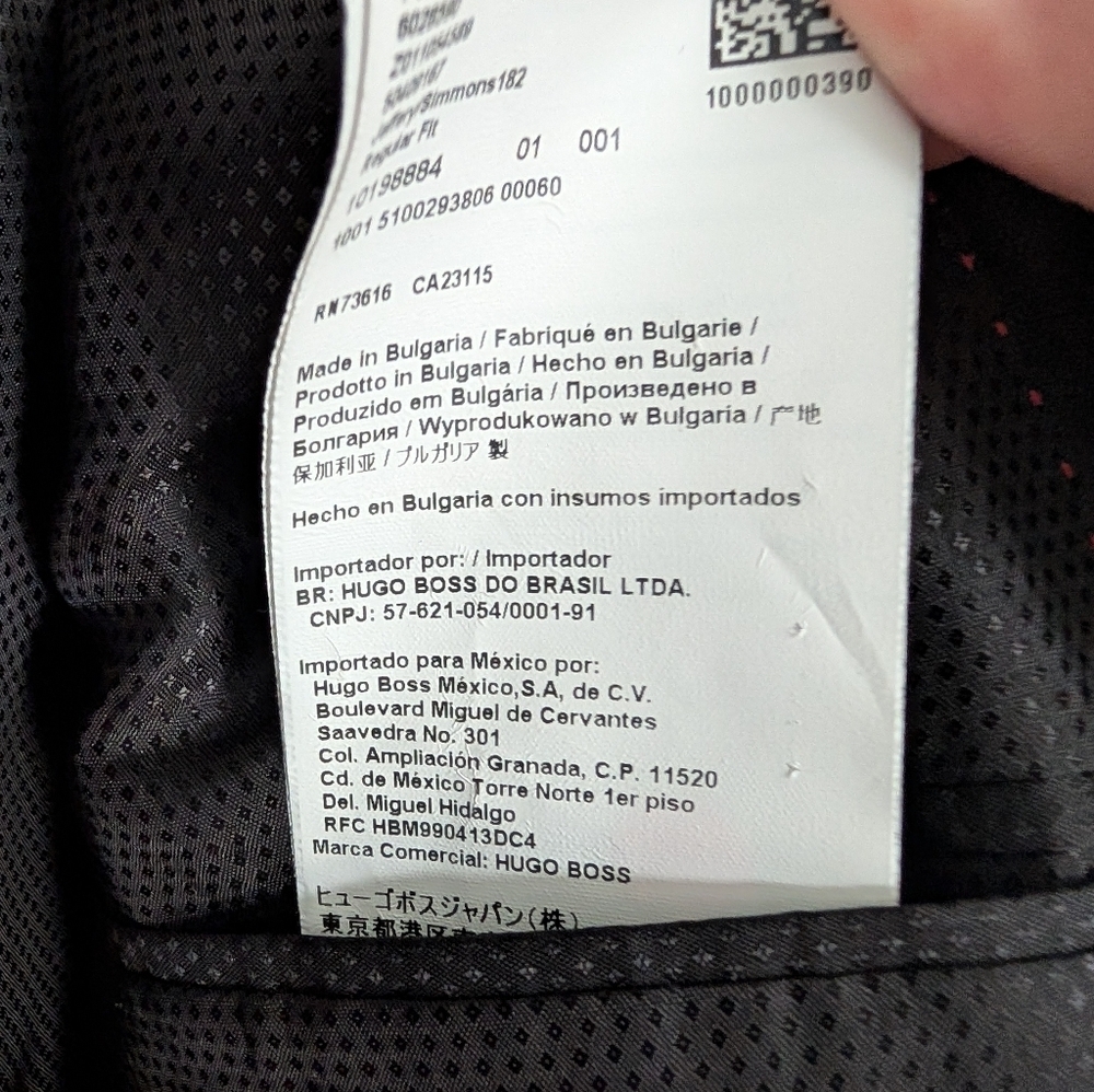 HUGO Elegant Black Men's Blazer 40R - Picture 6 of 6